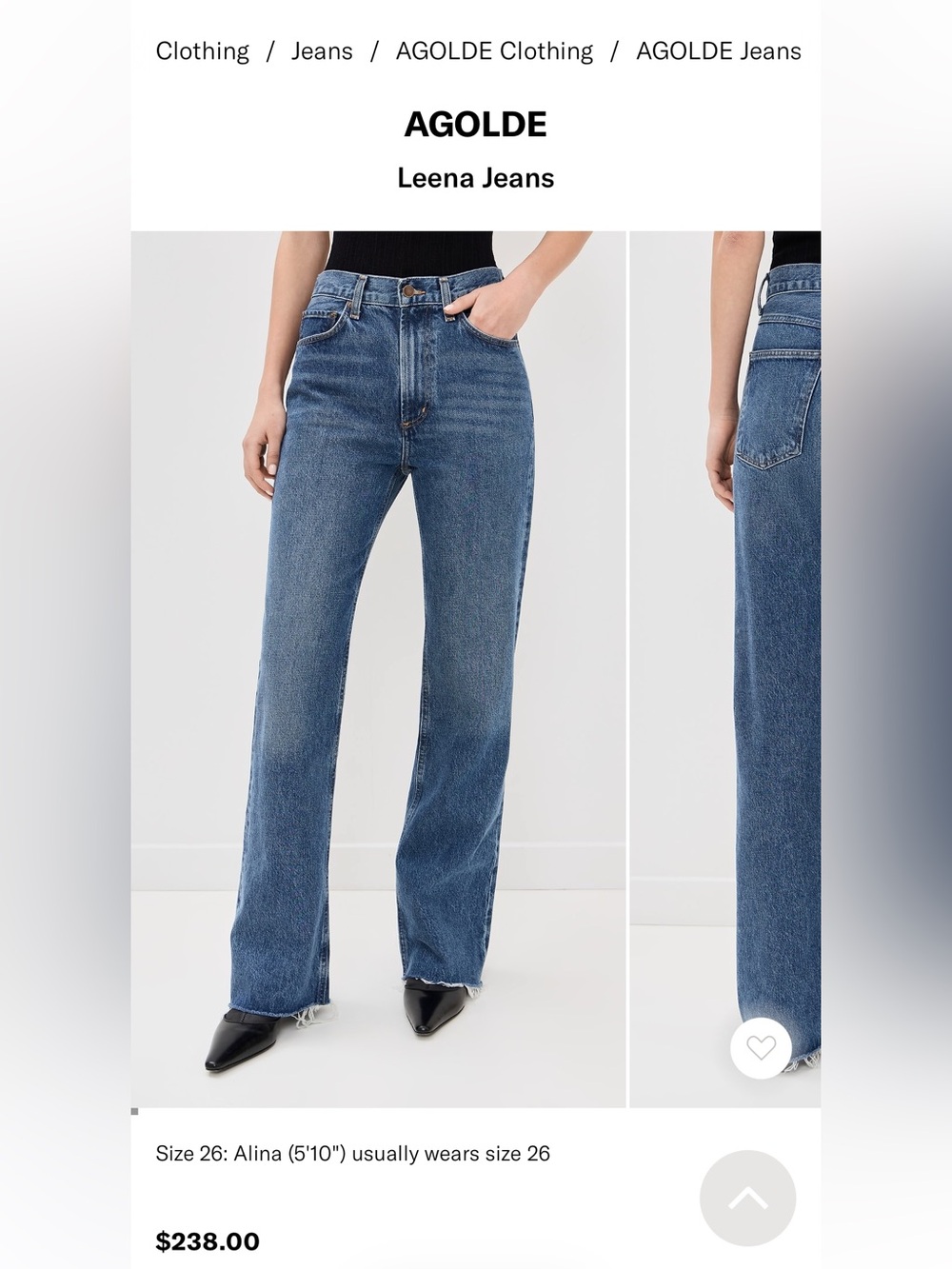 Agolde Leena High-Rise Flare Jeans - Medium Blue